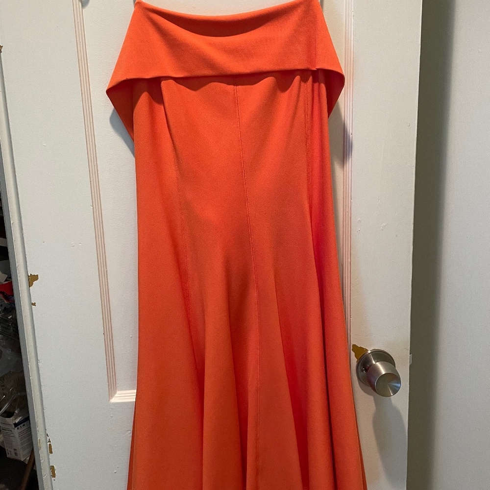 Brand new never worn Halston Heritage PM150480 Dress Size 6 Flame Orange